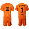 Oficiální Fotbalový Dres Brankářské Borussia Dortmund Orange Kobel 1 2022-23 pro Děti